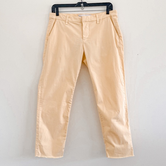 Frank & Eileen Wicklow Italian Performance Twill Chino Pants Yellow 8 NW… - Picture 3 of 8